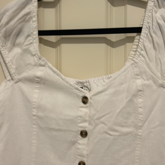 AE Puff Sleeve Button-Up Mini Dress - Picture 3 of 5